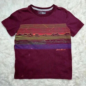 Eddie Bauer T-Shirt  Burgundy Size 6